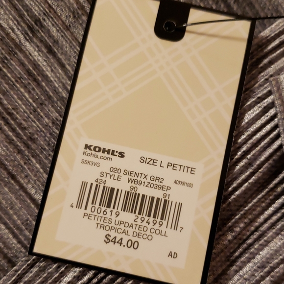 Dana Buchman open front pleated cardigan - Picture 3 of 4